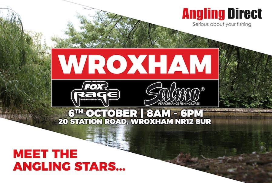 Angling Direct Wroxham Fox Rage & Salmo Open Day - Saturday 6th October 2018