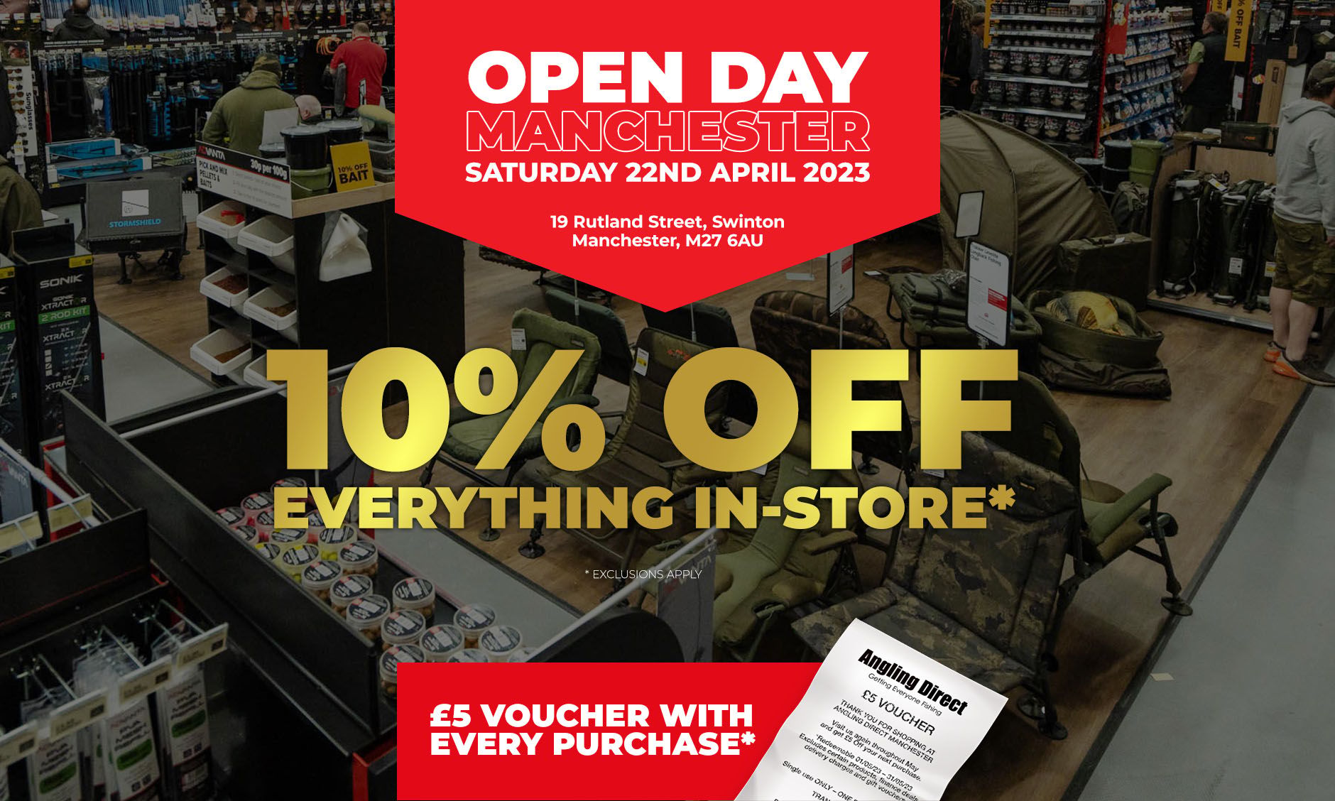 Open Day Event at Manchester Fishing Tackle Store
