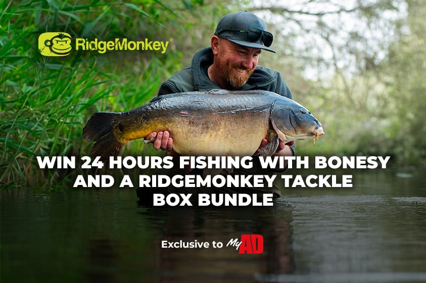 MyAD Competition - Win 24 Hours Fishing with Bonesy and a RidgeMonkey Tackle Box Bundle 