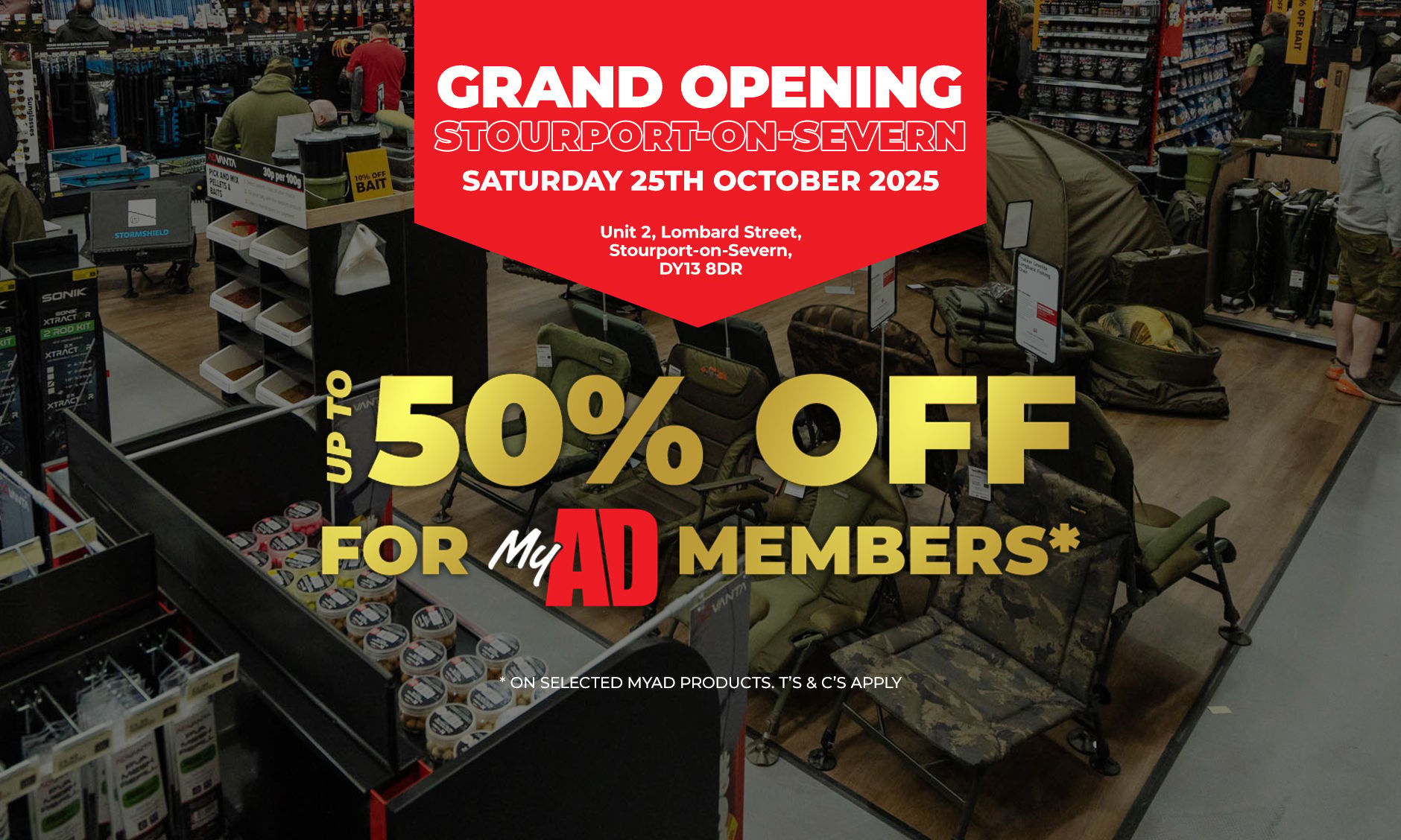 Angling Direct Stourport-on-Severn - Grand Opening - Join us on Saturday 25th October 