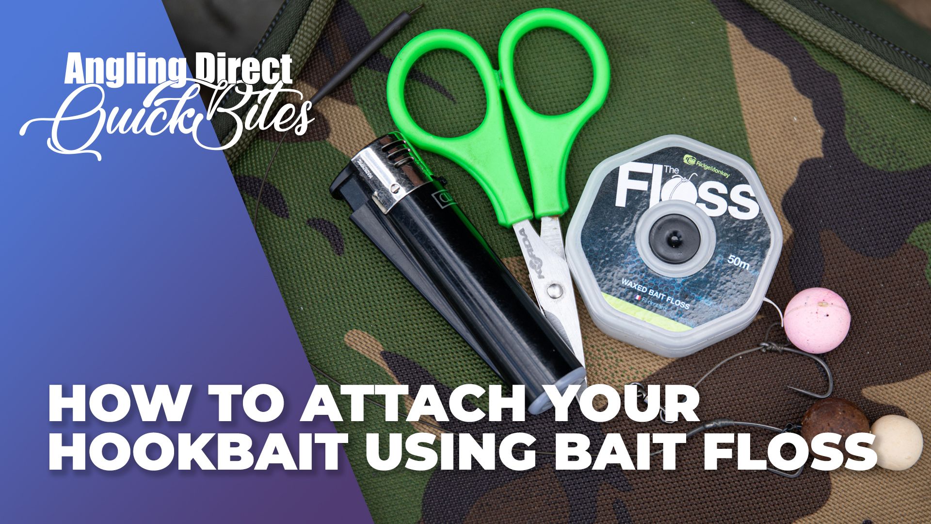How To Attach Your Hookbait Using Bait Floss – Carp Fishing Quickbite 