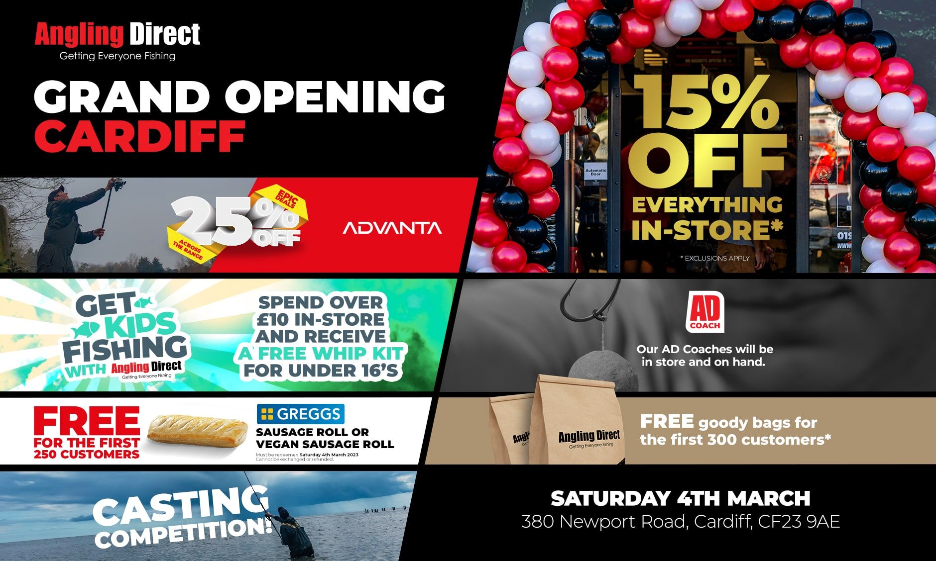 First Angling Direct Fishing Tackle Shop in Wales - OPENING SOON