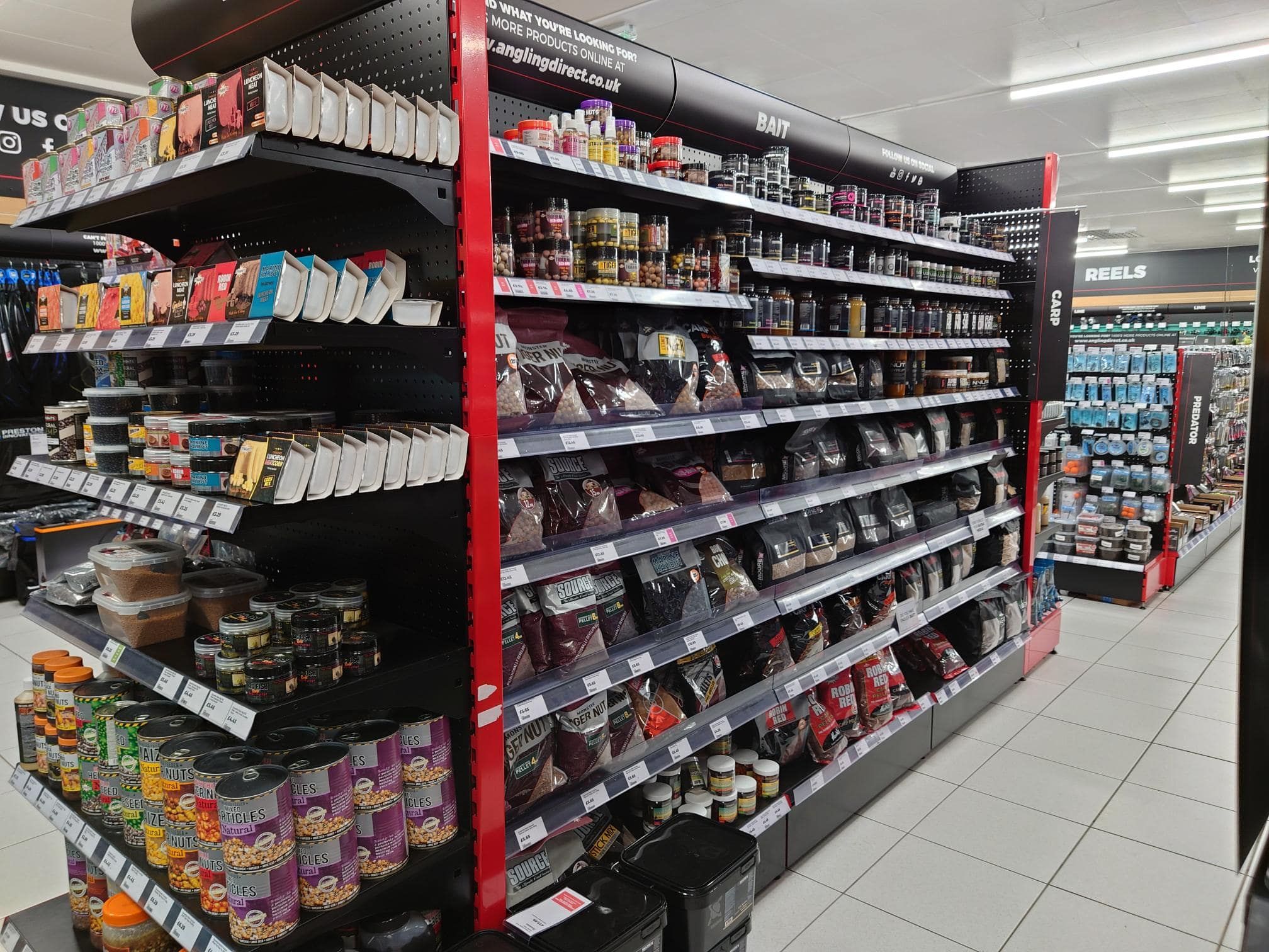 Fishing Bait Selection at Norwich 