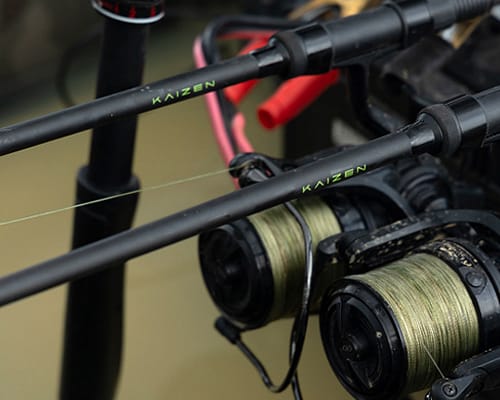 The Future is Green! - Korda Kaizen Green Carp Rods ~ Close Up in Use