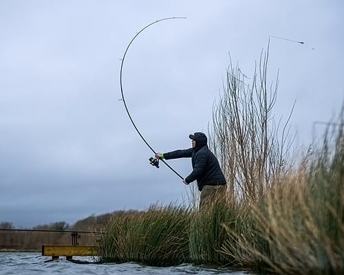 The Future is Green! - Korda Kaizen Green Carp Rods ~ 13ft 4lb Rod in Action