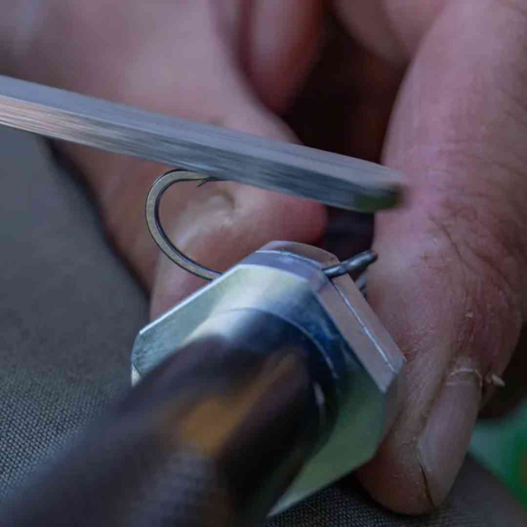 sharpen your fishing hooks