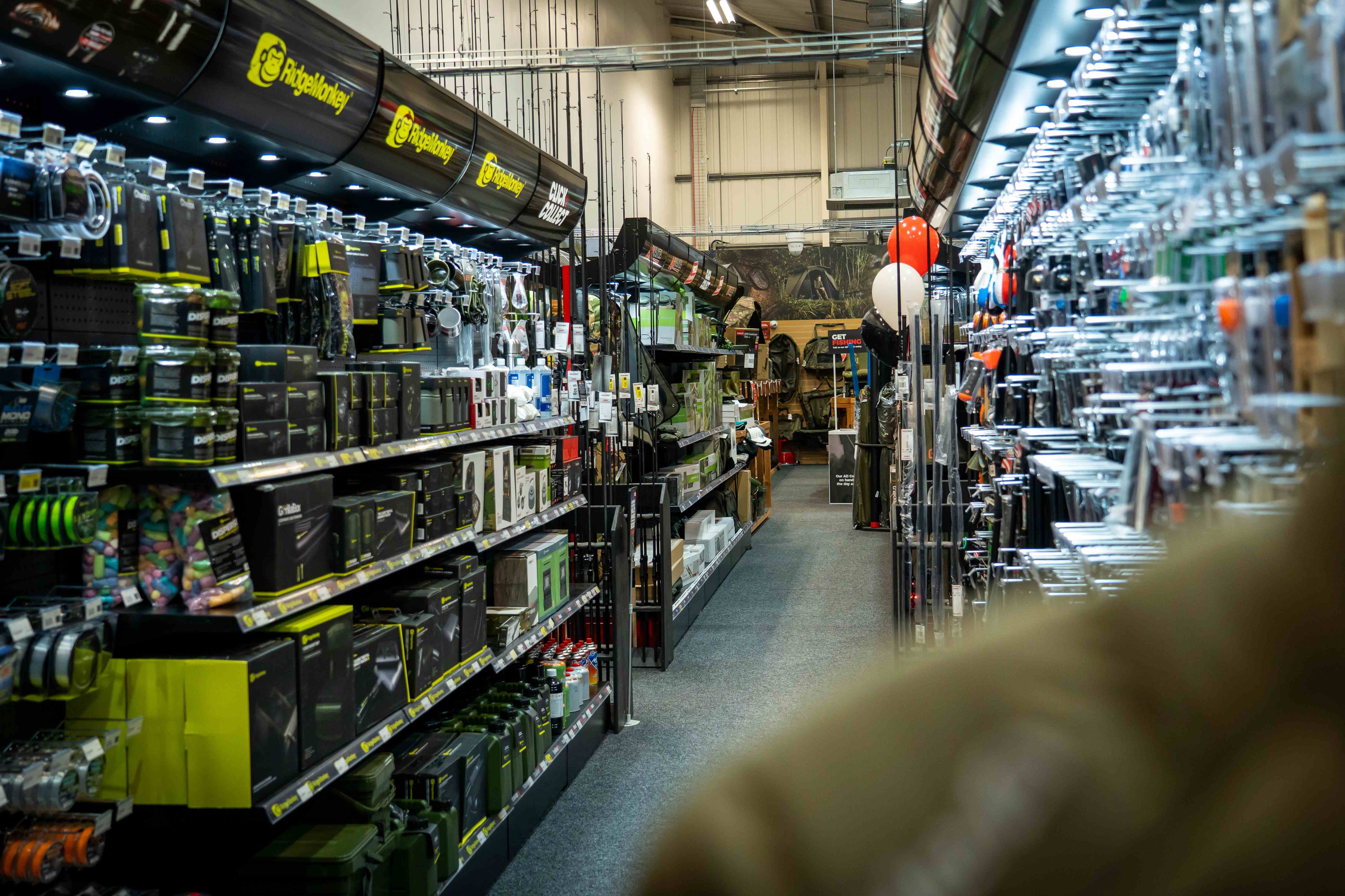 Inside Fishing Tackle Store UK
