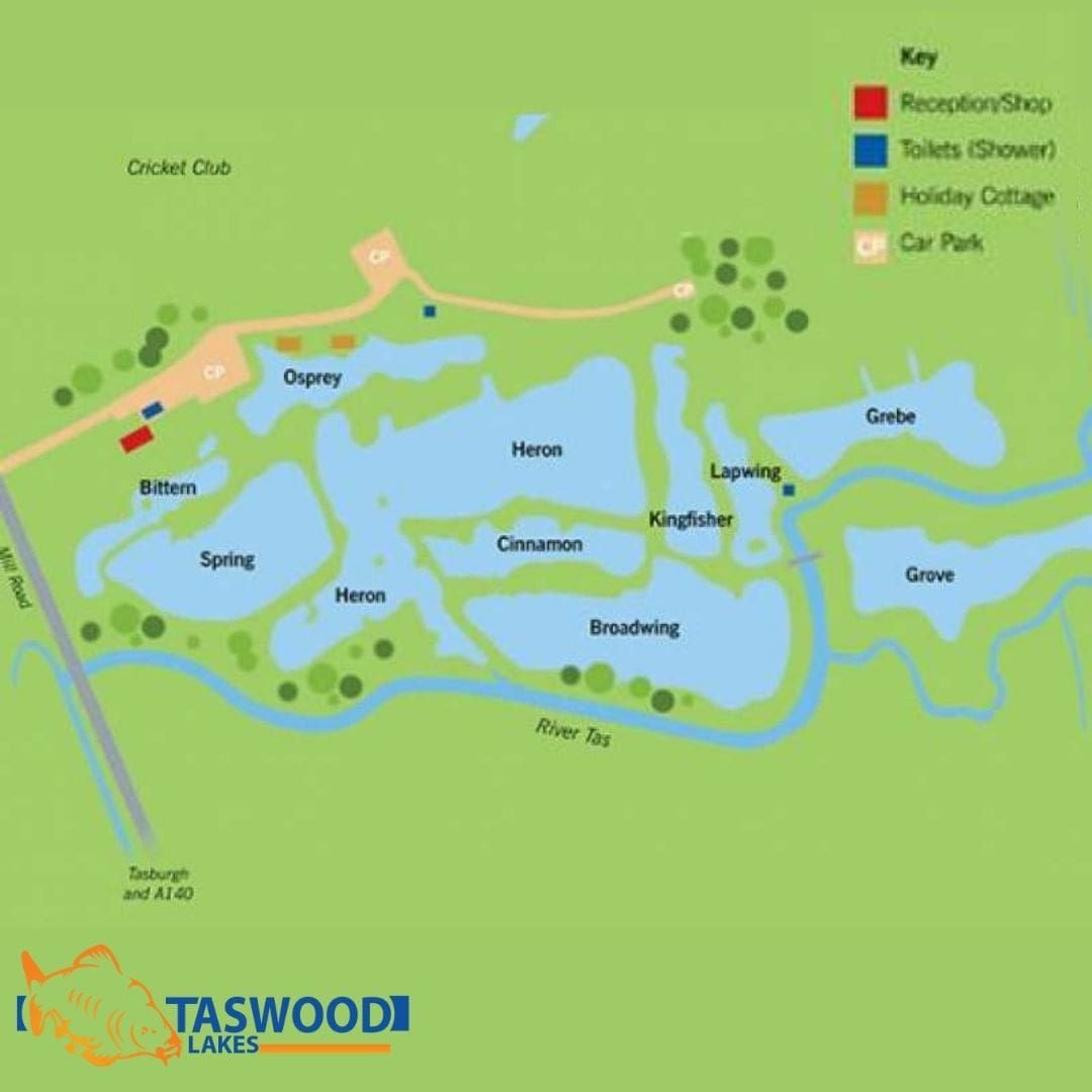 Map of Taswood Lakes