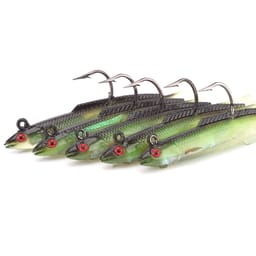 buy fishing lures uk Ksvaye 5 Pieces Sea Set Predator Soft Lure for Carp Pike Trout Bass Lures with T-Tail Silicone Fishing Lure Items for Freshwater and Sea water (9 cm/12.3 g) Fladen Perch Pike Lure Set