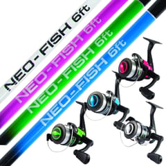 Discover Neo-Fish Junior Fishing Rod & Reel Combo Blue