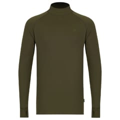 Korda Mock Neck Thermal Longsleeve Shirt - Dark Olive