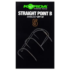 Korda Straight Point Hooks - Barbless