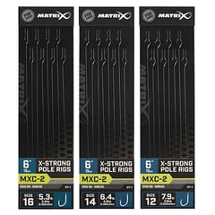 Matrix MXC-2 Spade End Barbless X-Strong Pole Rigs 15cm