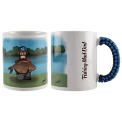Paracord Blue Handle Mug Fishing Mad Dad