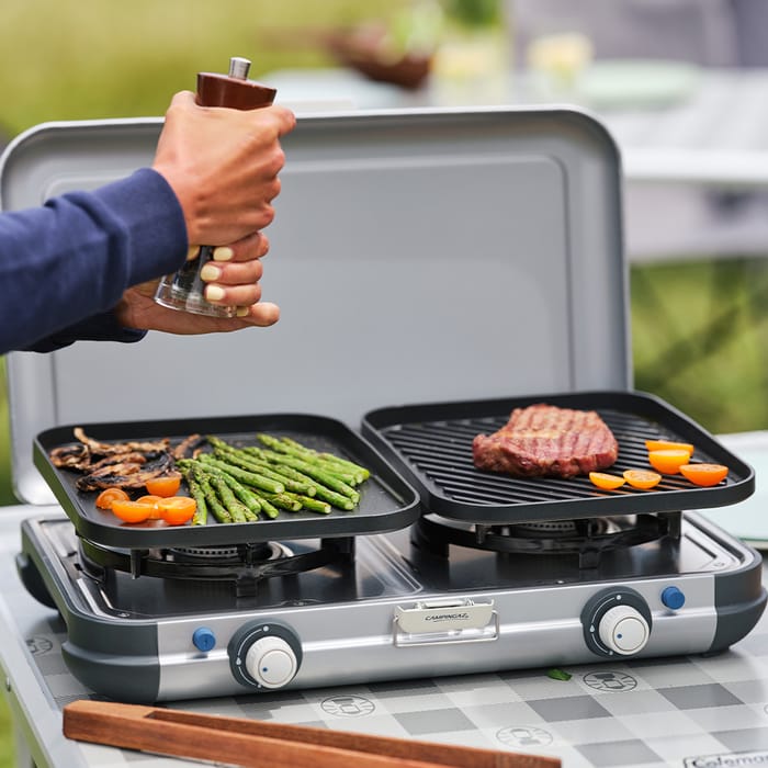 Campingaz Camping Kitchen 2 Grill & Go Stove In Use 2