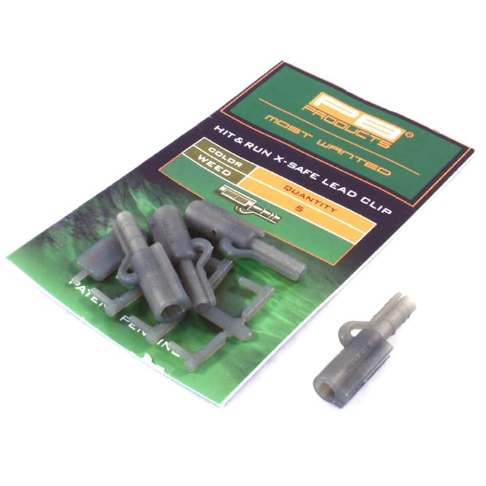 PB Products Hit & Run X-Safe Fishing Lead Clips Weed