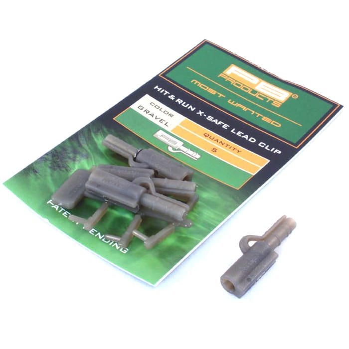 PB Products Hit & Run X-Safe Fishing Lead Clips Gravel