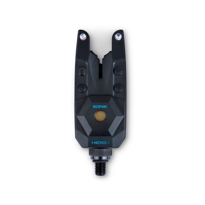Sonik HeroX Blue Bite Alarm Set 3+1 Inc Bivvy Light