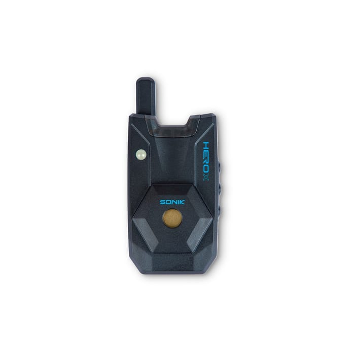 Sonik HeroX Blue Bite Alarm Set 3+1 Inc Bivvy Light