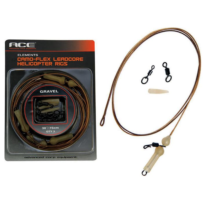 Ace Camo-Flex Spliced Leadcore Leaders