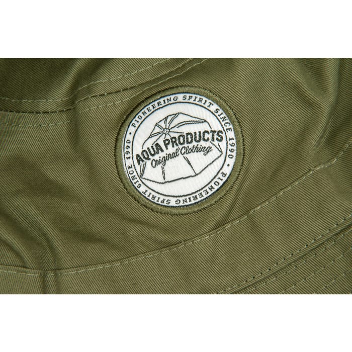 Aqua Products Khaki Bucket Hat Close Up 1