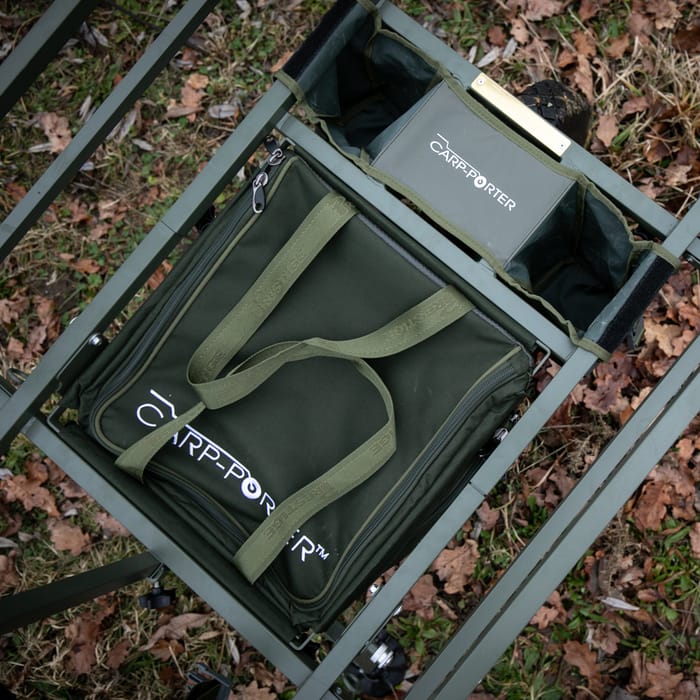 Carp Porter Navigator Puncture Proof Barrow Green Drop In Bag Top View