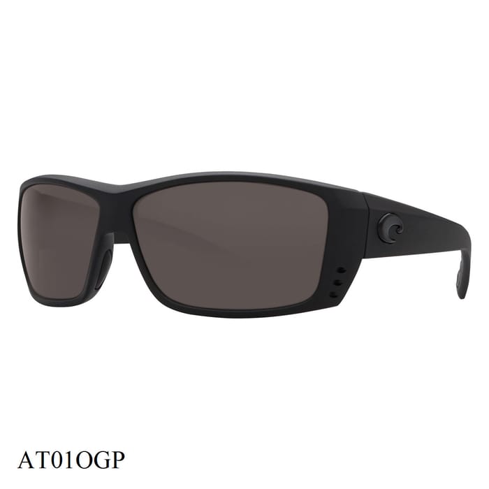 Costa Del Mar Cat Cay Sunglasses Blackout Frame Grey Lenses