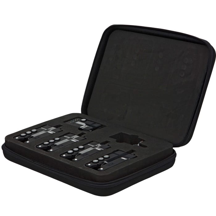 DAM MAD Hi-T Bite Alarm Set 4+1 RGBY Case