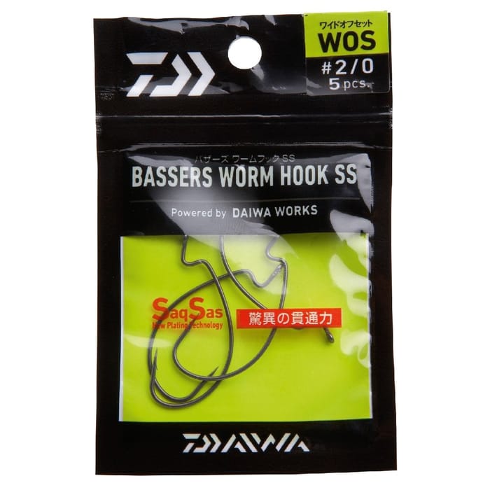 Daiwa Bassers Worm Hook Wide Off Set