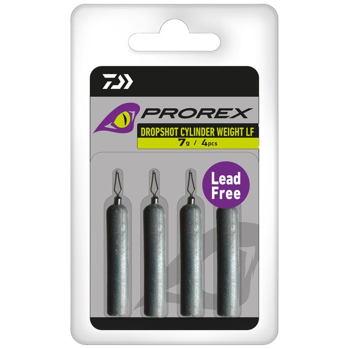 Daiwa Prorex Dropshot Cylinder Weight Lead Free Packet
