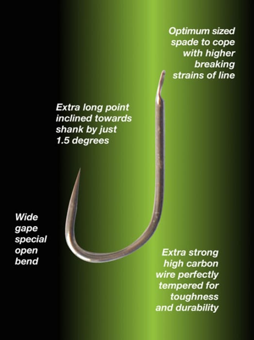 Drennan Barbless Carp Hooks to Nylon Close Up