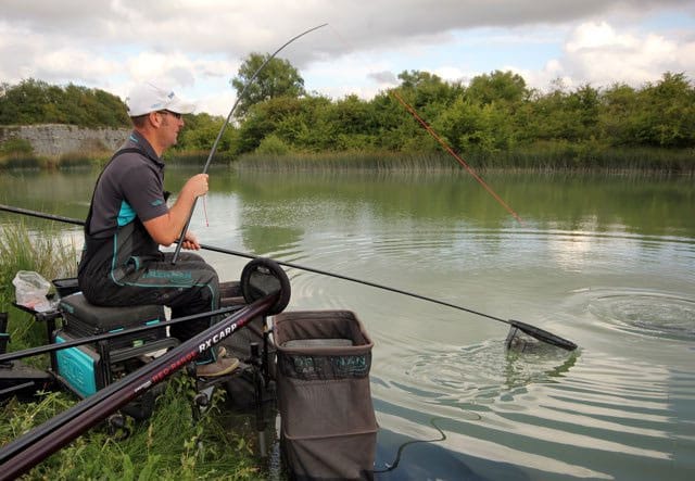 Drennan Red Range RX Carp 13m Pole In Use 2