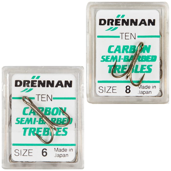 Drennan Carbon Semi Barbed Trebles