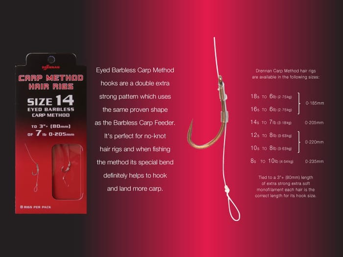 Drennan Carp Method Hair Rigs Information 1