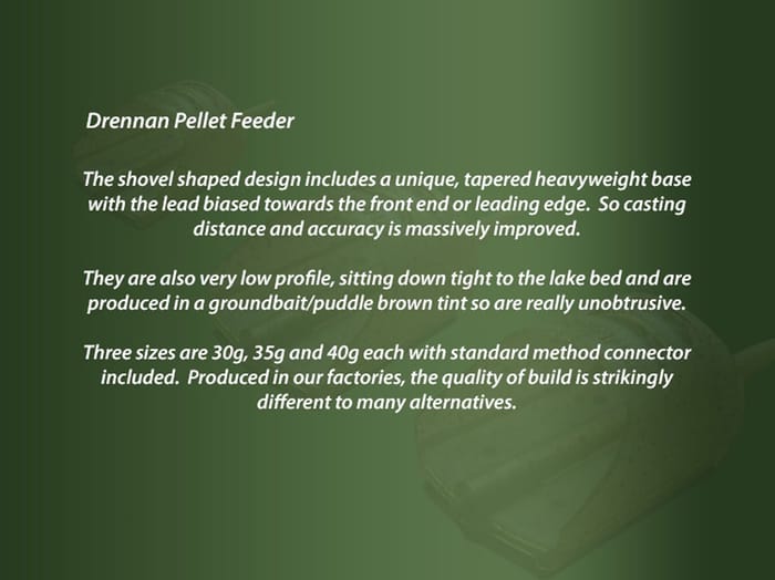 Drennan Fishing Pellet Feeder Information