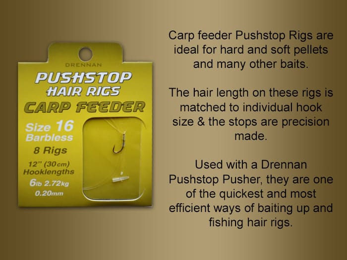 Drennan Quickstop Carp Fishing Feeder Hair Rigs Information