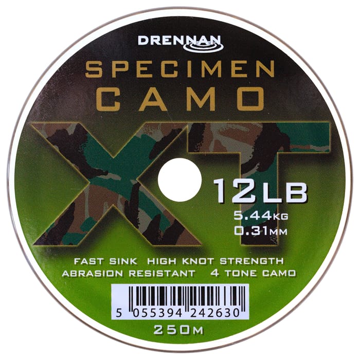 Drennan Specimen Camo XT 250m 12lb