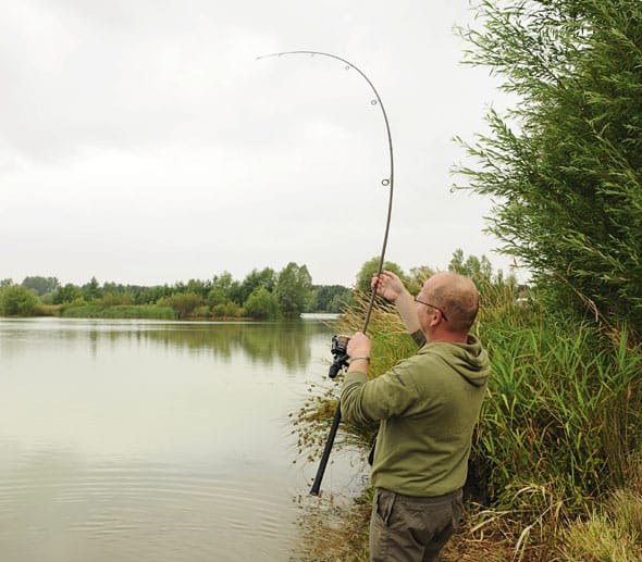 ESP MK2 Floater Fishing Rod In Use