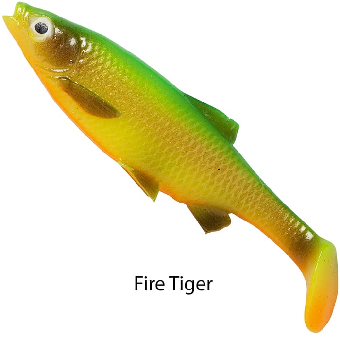 Savage Gear LB Roach Paddle Tail Lure Firetiger
