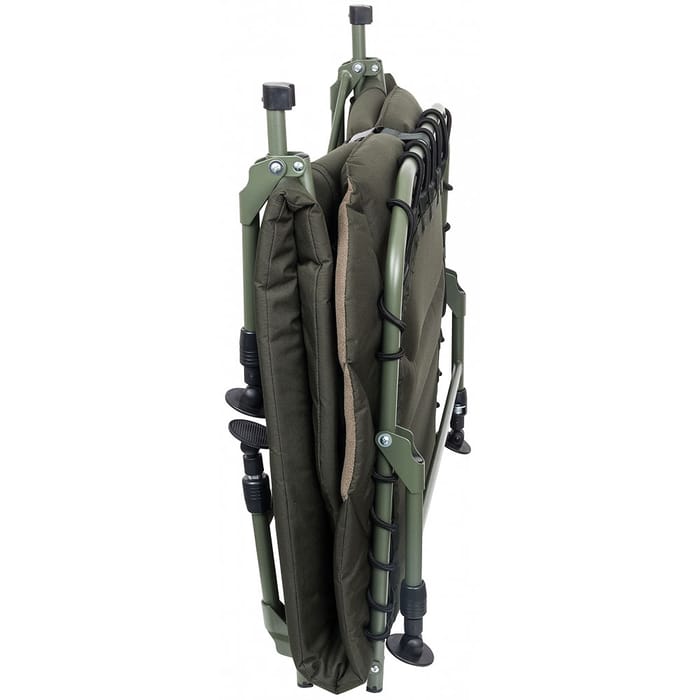 Fox Warrior 6 Leg Bedchair Folded Side View