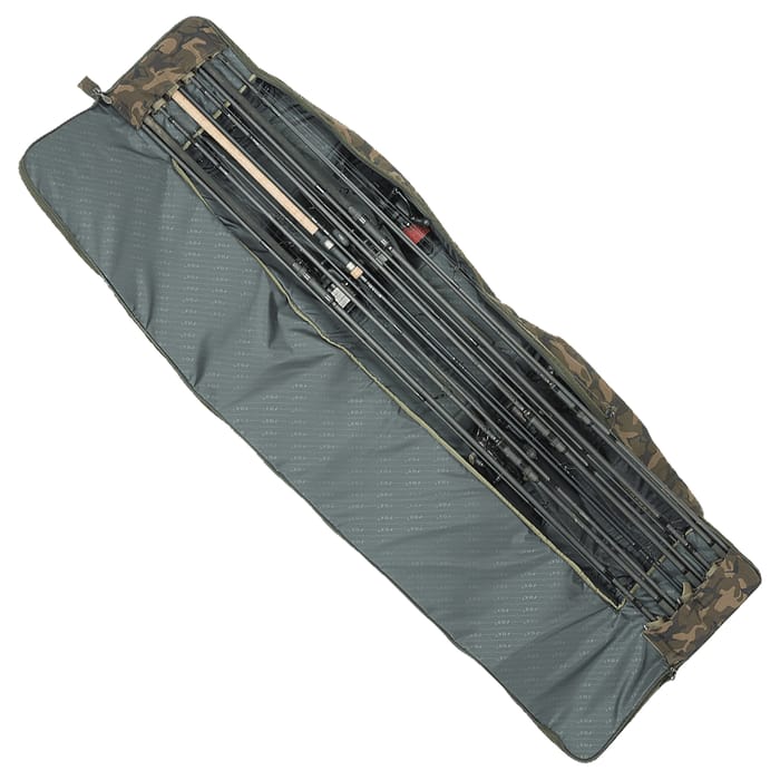 Fox Camolite 12ft 3+3 Fishing Rod Case Open