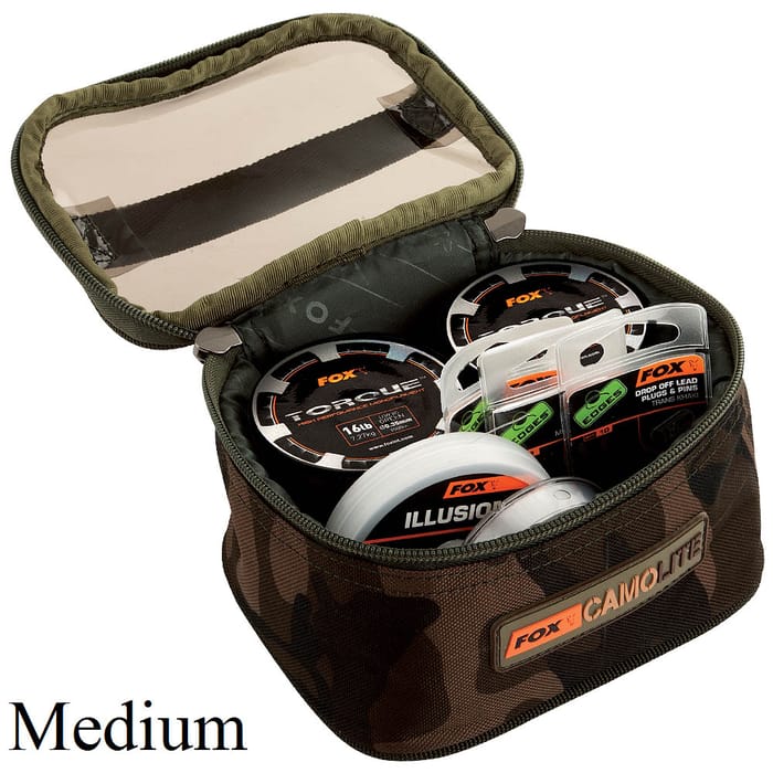 Fox Camolite Accessory Fishing Bags Medium In Use 