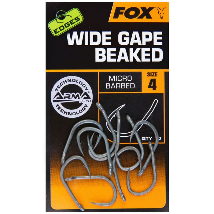 Fox Edges Wide Gape Beaked Hook
