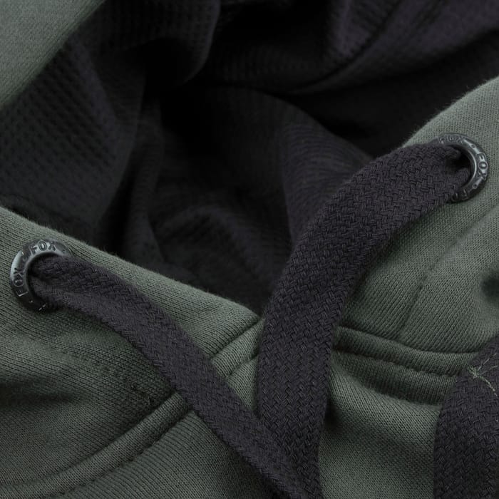 Fox Green & Black Hoody Draw Cords