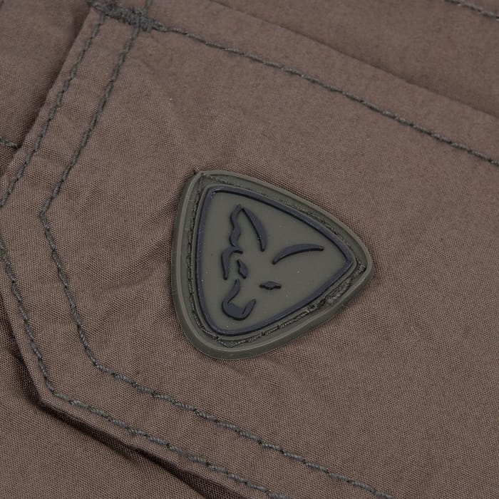Fox Green & Black Lightweight Cargo Shorts Rubber Logo