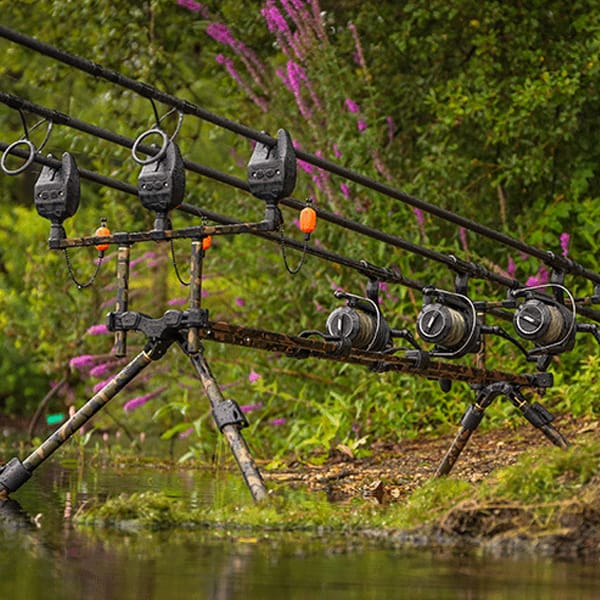 Fox Horizon Duo Camo 3 Rod Pod In Use 2