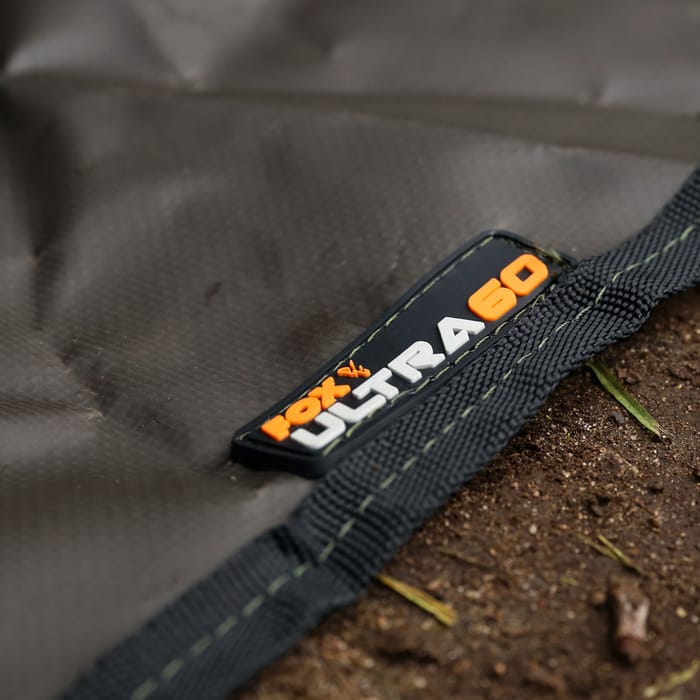 Fox Ultra 60 Khaki Fishing Brolly System Groundsheet Close Up