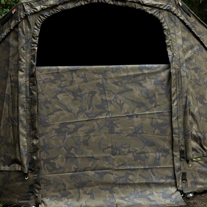 Fox Ultra 60 Camo Fishing Brolly System Close Up of Doorway