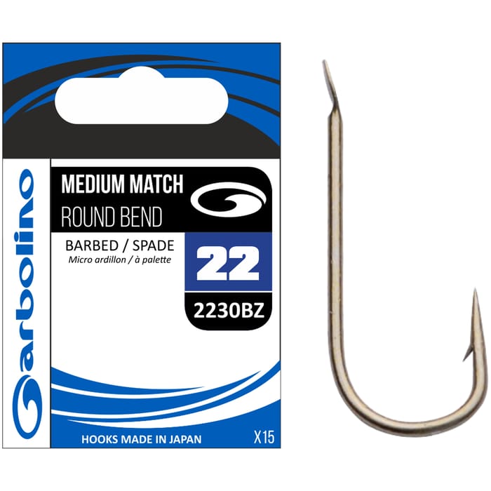 Garbolino Competition Medium Match Round Bend Hooks