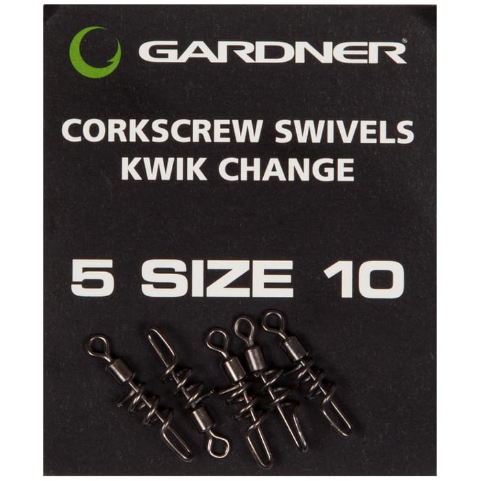 Gardner Corkscrew Swivels Kwik Change Size 10